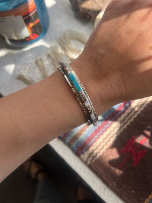 Wild Horse and Turquoise Cuff