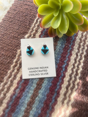 Zuni Teardrop Studs