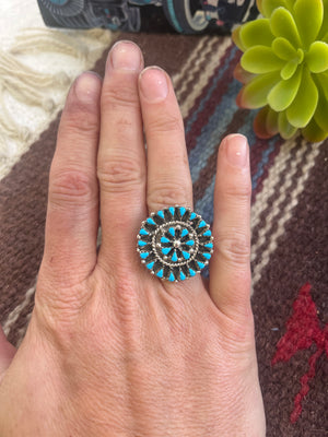 Zuni Circle Statement Ring