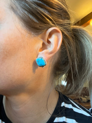 Jeannie Turquoise Studs
