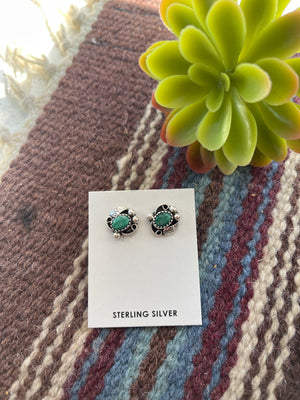 Simple Malachite Studs