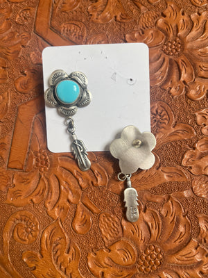 Flowers and Feathers Earrings