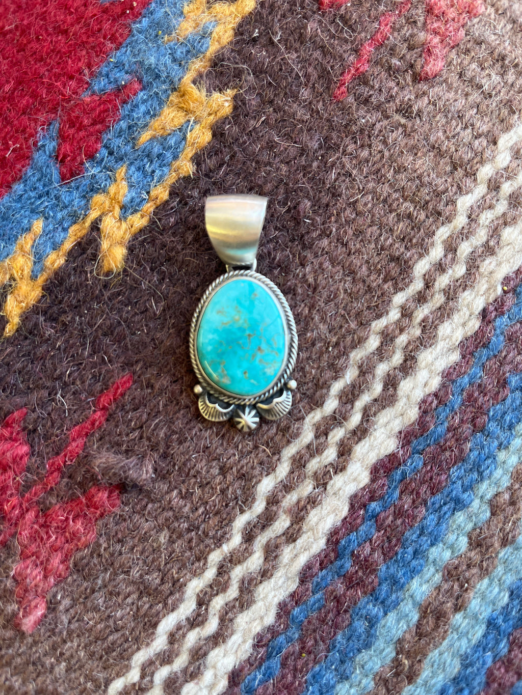 Turquoise Oxidized Pendent