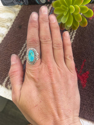 Aqua Turquoise Ring Medium