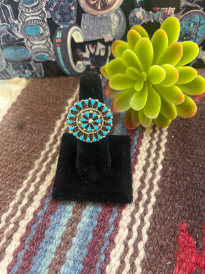 Zuni Circle Statement Ring