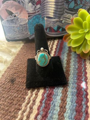Aguilar Turquoise Adjustable Rings