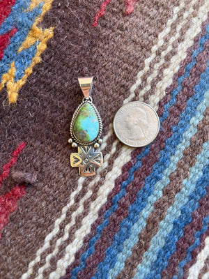 Sonoran Gold Pendent w/ Silver Cross Detail