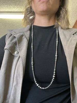 Round Pattern OxiBead Necklace 36”