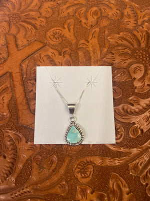 Light Turquoise Pendant on Chain