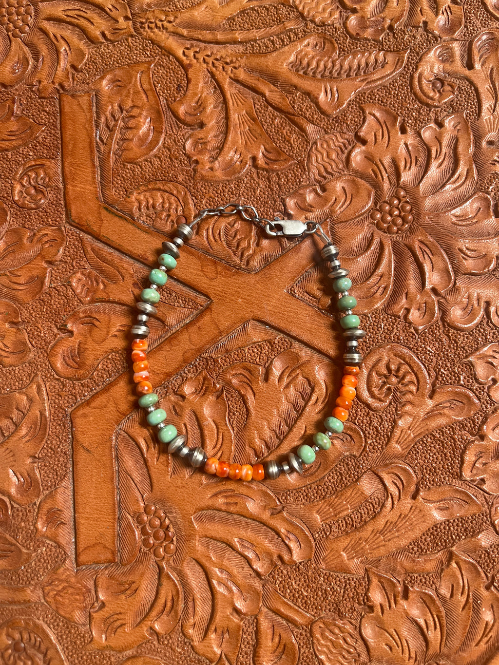 Spiny and Turquoise OxiBead Bracelet