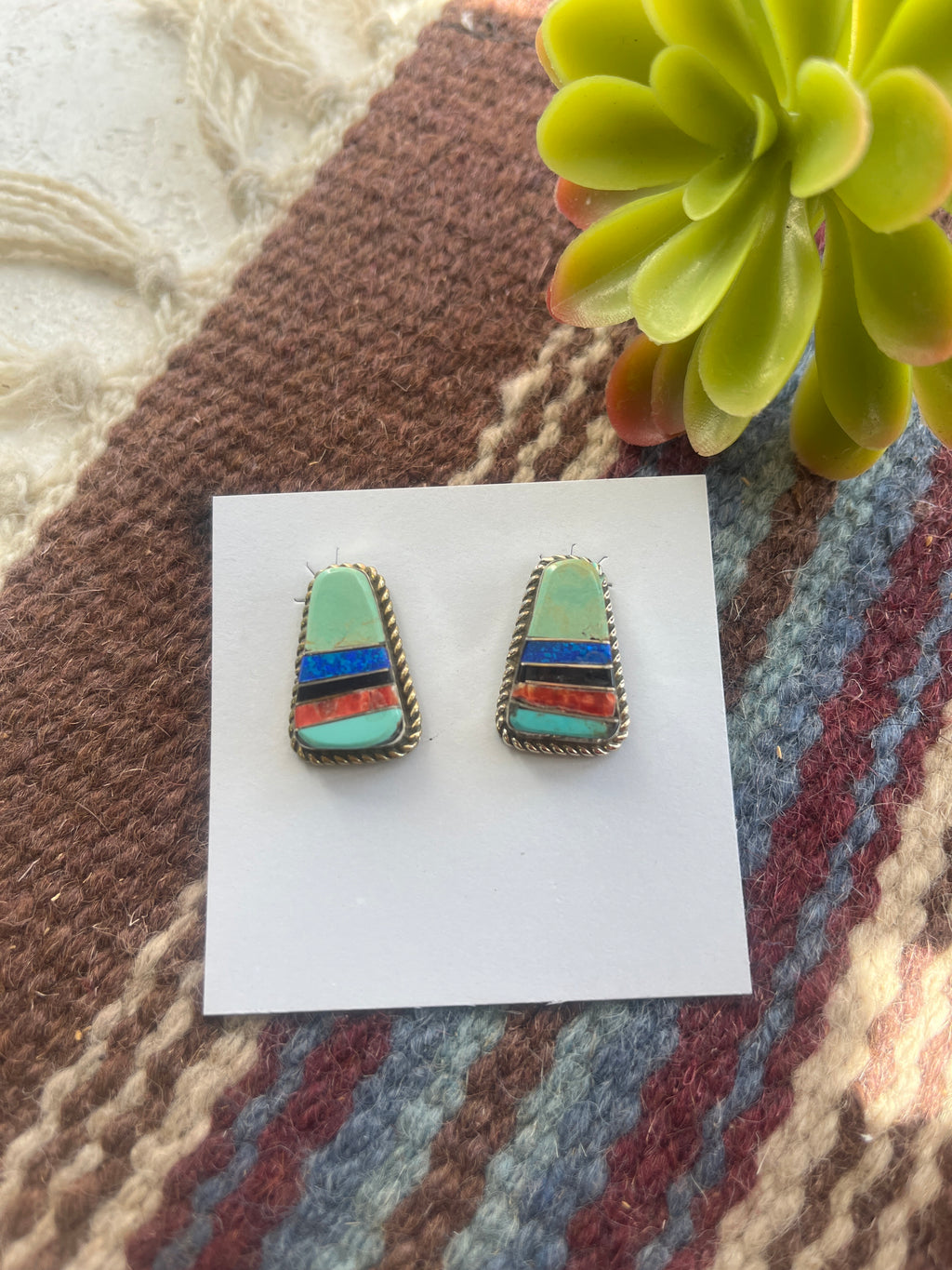 Multicolor Post Earrings