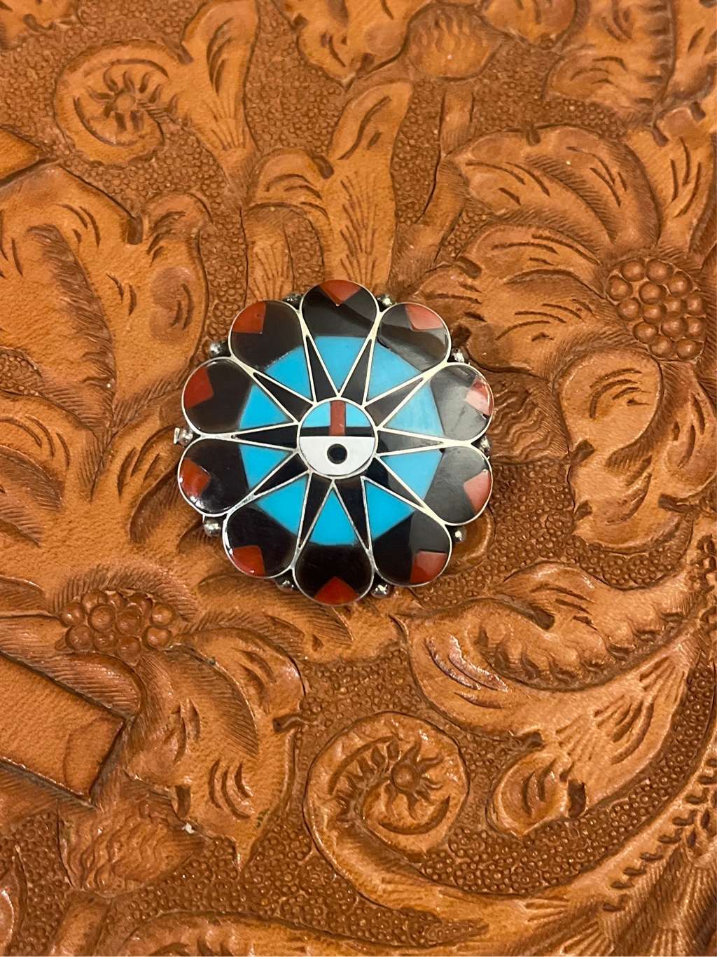 Zuni Sunface Pin/Pendant