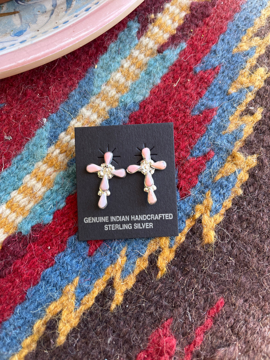 Conch Cross Post Earrings