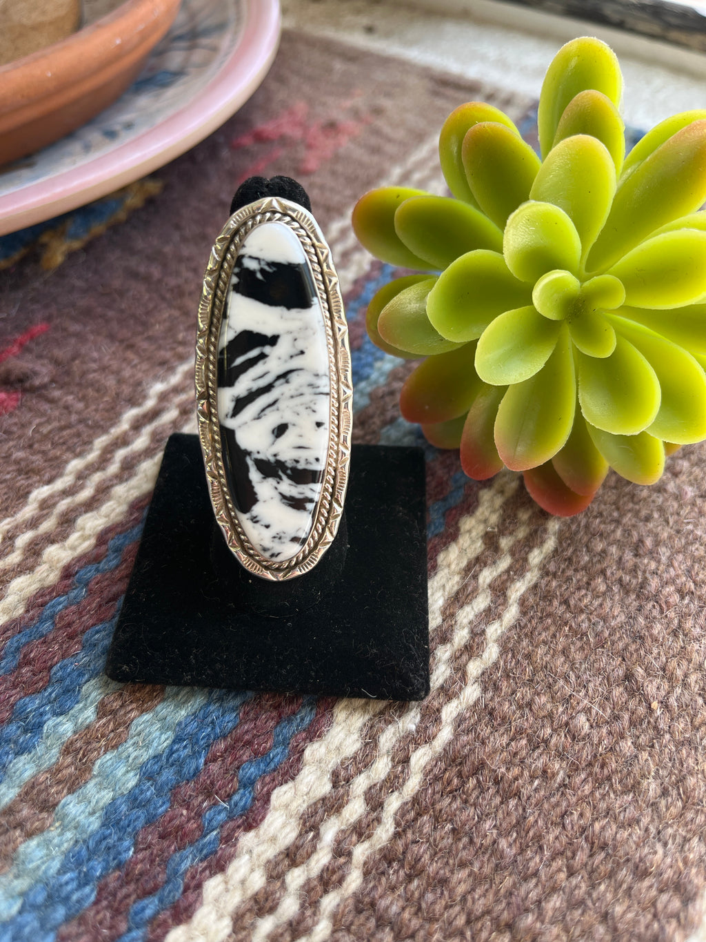 White Buffalo Statement Ring