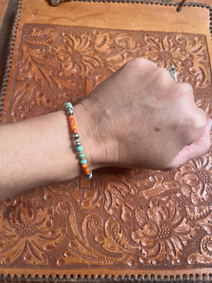 Spiny and Turquoise OxiBead Bracelet