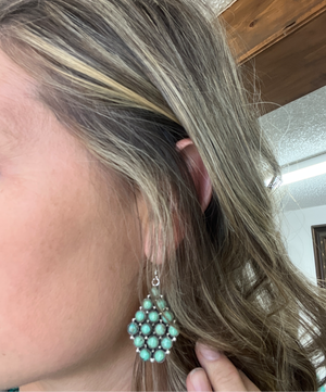Green Turquoise Multistone Dangles