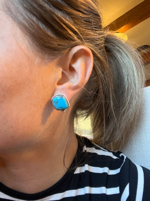 Jeannie Turquoise Studs