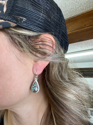 No. 8 Turquoise Teardrop Dangles
