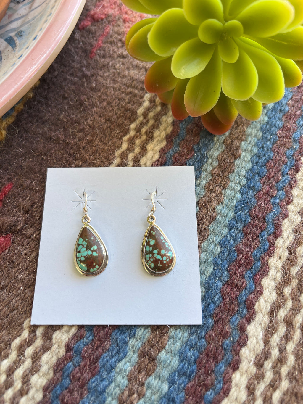 No. 8 Turquoise Teardrop Dangles