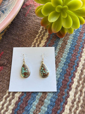 No. 8 Turquoise Teardrop Dangles
