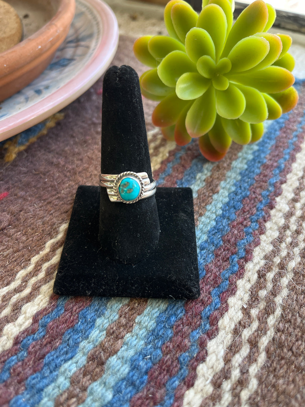 Turquoise Ribbon Ring