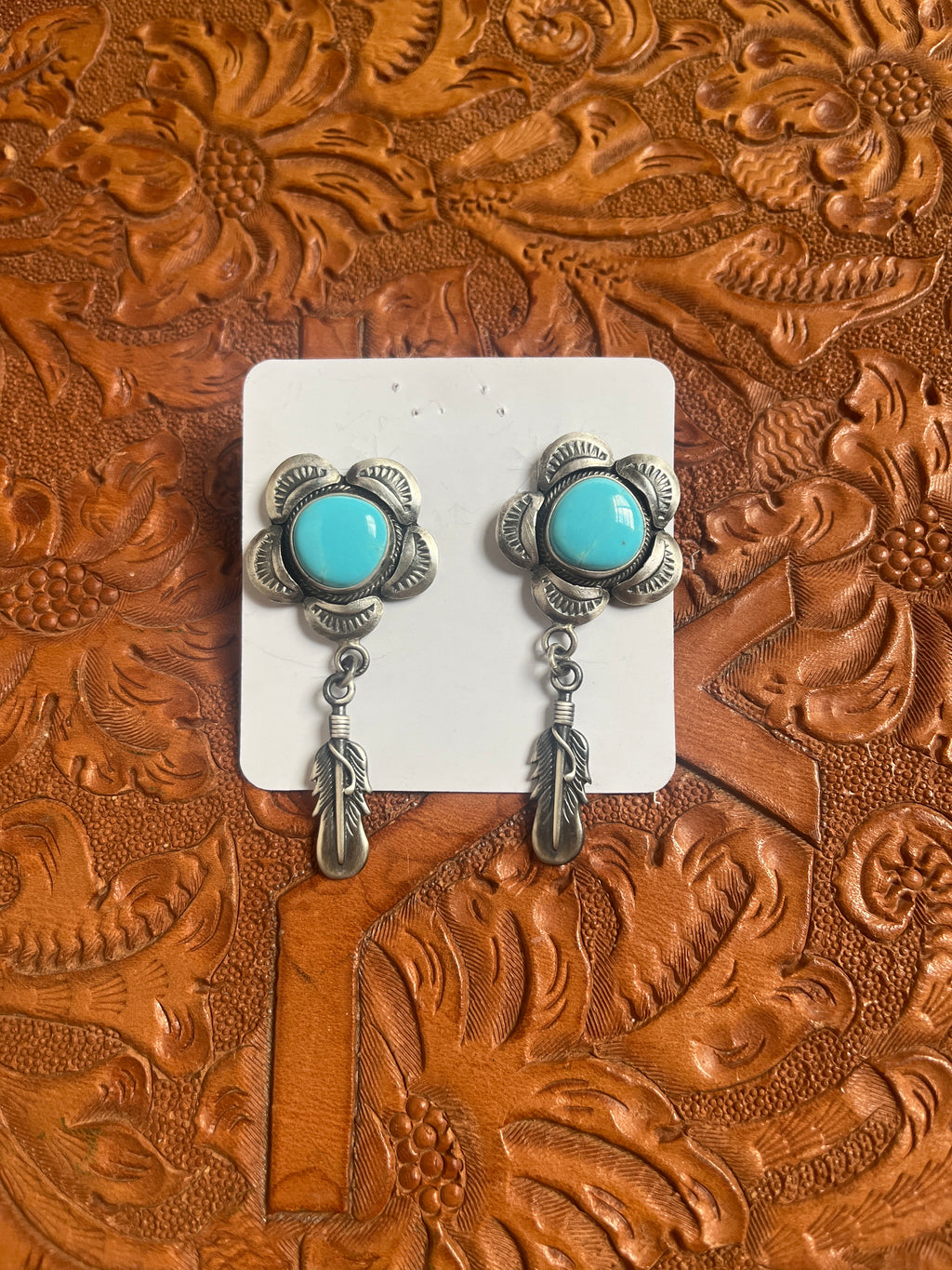 Flowers and Feathers Earrings