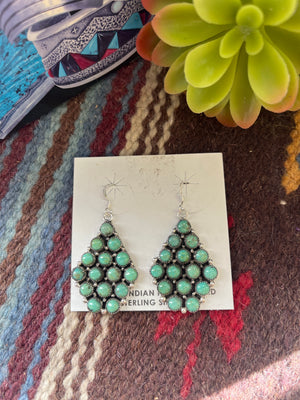 Green Turquoise Multistone Dangles