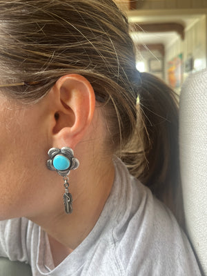Flowers and Feathers Earrings