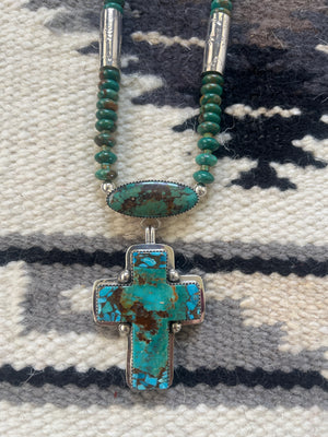 Royston Necklace with Cross Pendant