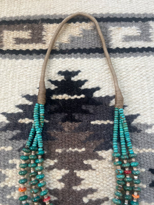 3 Strand Royston Squaw Wrap Necklace