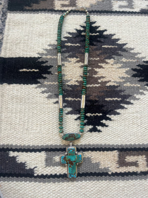 Royston Necklace with Cross Pendant