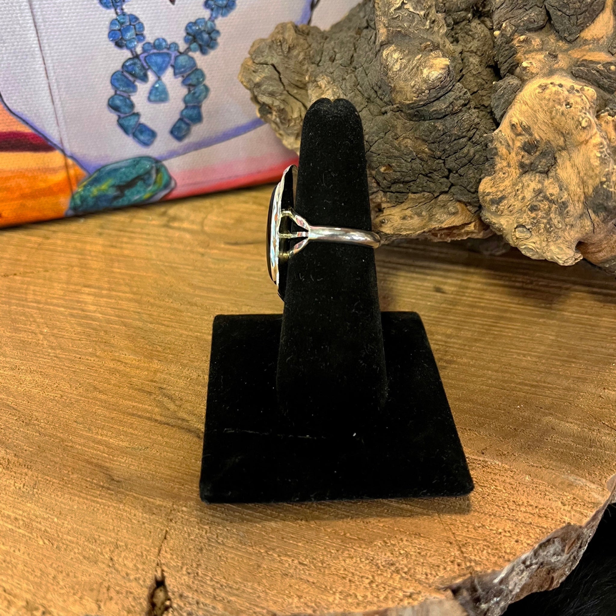 Long Onyx Ring