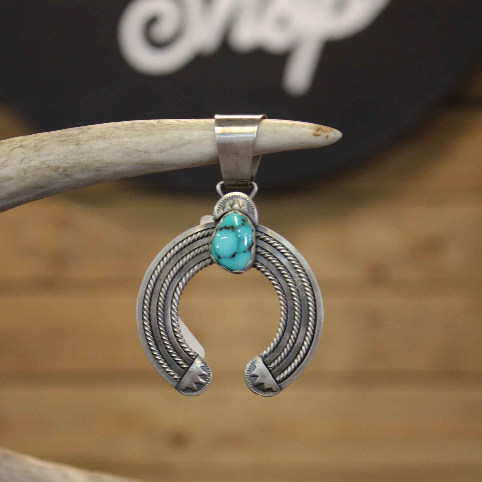 Silver Naja with Single Turquoise Stone