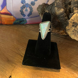 Triangular Opal Ring