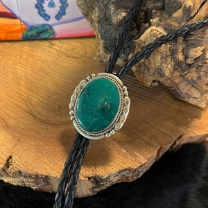 Turquoise Bolo Artist Kenny Calavaza