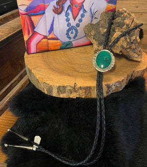 Turquoise Bolo Artist Kenny Calavaza