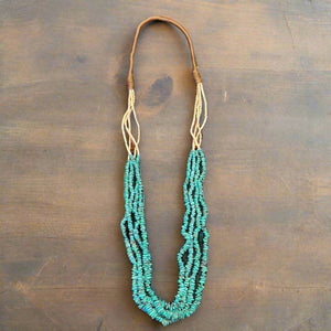 Ceremonial Chunk Turquoise Necklace