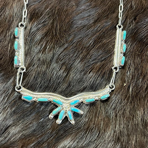 Zuni Needlepoint Necklace & Earring set