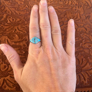 Unique Turquoise Inlay Ring