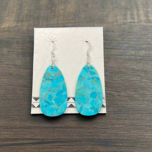 Turquoise Slab Earrings