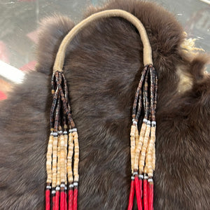 Multicolored Heishi Necklace with Squaw Wrap