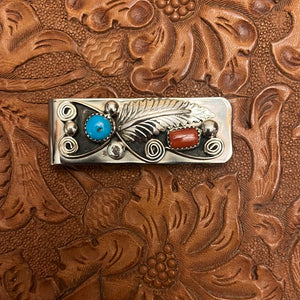 Money Clip w/ Two Stones