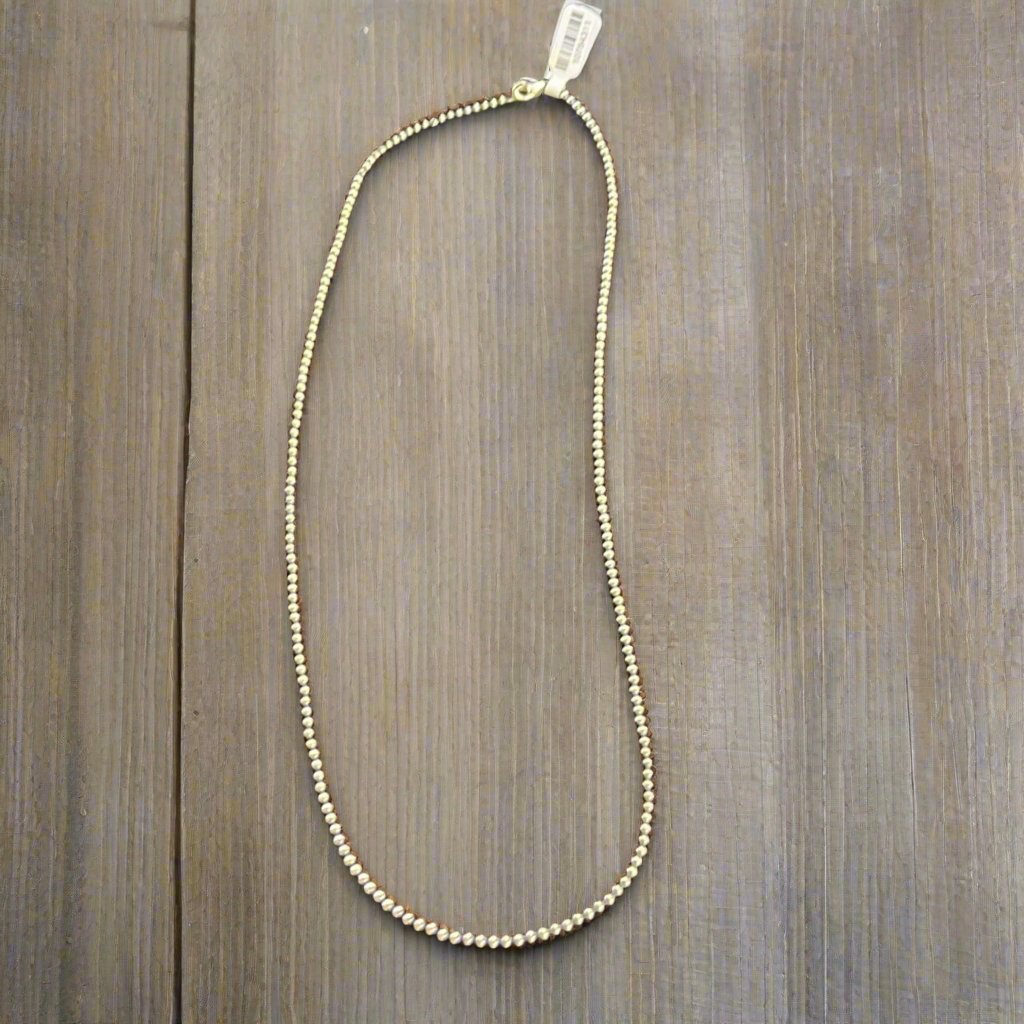 2MM oxibead necklace 24"