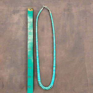 Turquoise Mountain Heishi Necklace