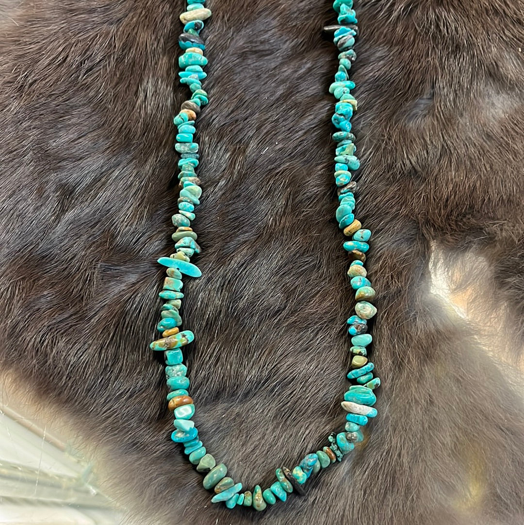 Turquoise Chunk Single Strand