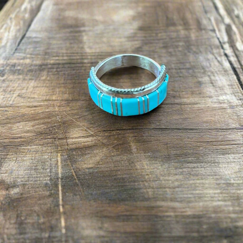 Men’s Turquoise Inlay Band