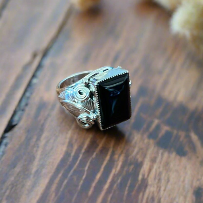 Black Onyx Men’s Ring