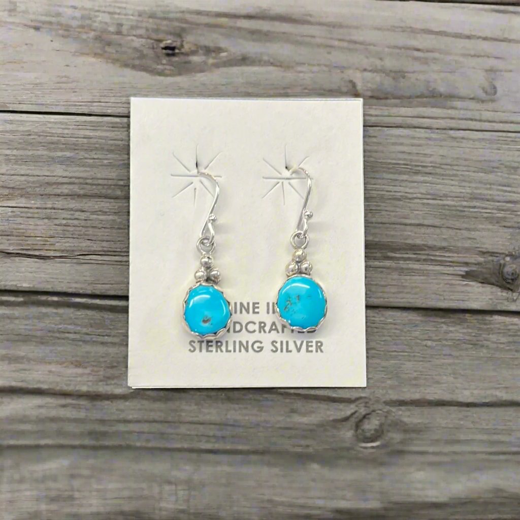 Simple Turquoise Dot Dangles