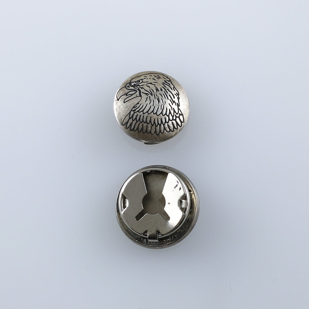 Native American Silver Southwest Button Cover