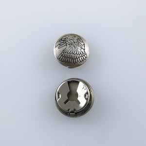 Native American Silver Southwest Button Cover